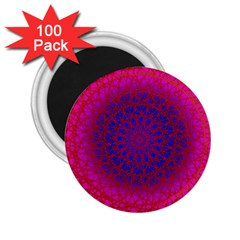 Geometric Pattern Line Art Kaleidoscope Symmetry 2 25  Magnets (100 Pack) 