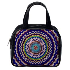Kaleidoscope Geometric Circles Mandala Pattern Classic Handbag (one Side) by Jancukart