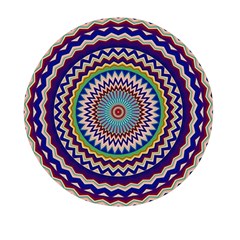 Kaleidoscope Geometric Circles Mandala Pattern Mini Round Pill Box (pack Of 5)