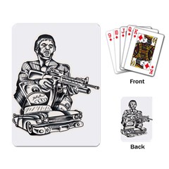 Scarface Movie Traditional Tattoo Playing Cards Single Design (rectangle) by tradlinestyle