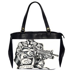 Scarface Movie Traditional Tattoo Oversize Office Handbag (2 Sides)