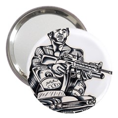 Scarface Movie Traditional Tattoo 3  Handbag Mirrors