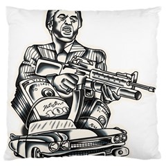 Scarface Movie Traditional Tattoo Standard Premium Plush Fleece Cushion Case (one Side) by tradlinestyle