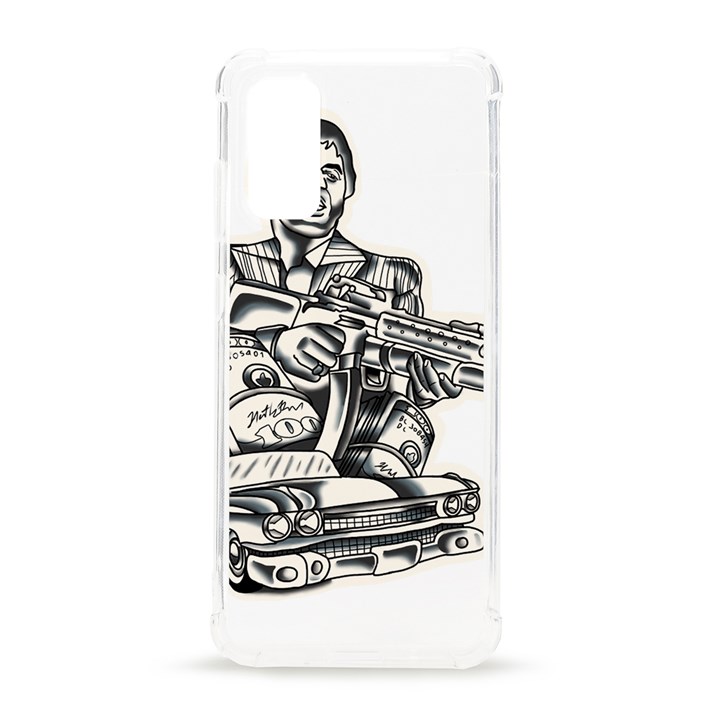 Scarface Movie Traditional Tattoo Samsung Galaxy S20 6.2 Inch TPU UV Case