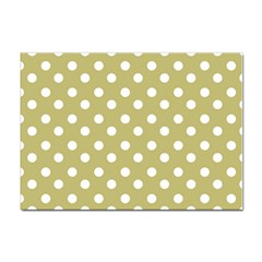 Lime Green Polka Dots Sticker A4 (100 Pack) by GardenOfOphir