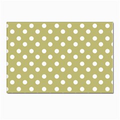 Lime Green Polka Dots Postcard 4 x 6  (Pkg of 10)