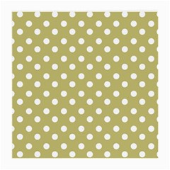 Lime Green Polka Dots Medium Glasses Cloth (2 Sides)