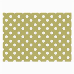 Lime Green Polka Dots Large Glasses Cloth (2 Sides)