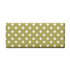 Lime Green Polka Dots Hand Towel