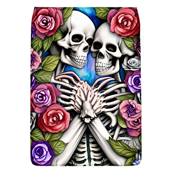 Floral Skeletons Removable Flap Cover (L)