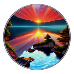 Sunset Over A Lake Wireless Fast Charger(white)