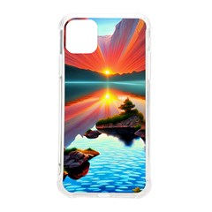 Sunset Over A Lake Iphone 11 Pro Max 6 5 Inch Tpu Uv Print Case by GardenOfOphir