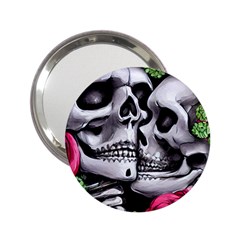 Black Skulls Red Roses 2 25  Handbag Mirrors by GardenOfOphir