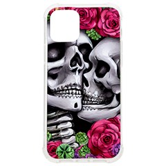 Black Skulls Red Roses Iphone 12/12 Pro Tpu Uv Print Case by GardenOfOphir