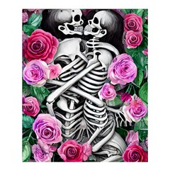 Floral Skeletons Shower Curtain 60  X 72  (medium)  by GardenOfOphir