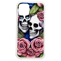 Skulls And Flowers Iphone 12 Mini Tpu Uv Print Case	 by GardenOfOphir