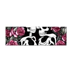 Black And White Rose Sugar Skull Sticker Bumper (10 Pack) by GardenOfOphir