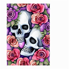 Floral Skeletons Small Garden Flag (two Sides) by GardenOfOphir