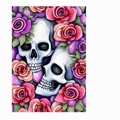 Floral Skeletons Large Garden Flag (two Sides) by GardenOfOphir