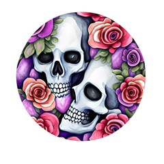 Floral Skeletons Mini Round Pill Box (pack Of 5) by GardenOfOphir