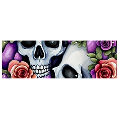 Floral Skeletons Banner And Sign 9  X 3  by GardenOfOphir