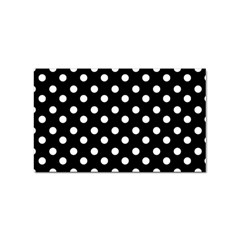 Black And White Polka Dots Sticker Rectangular (100 Pack)