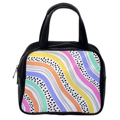 Background Abstract Wallpaper Classic Handbag (one Side)