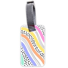 Background Abstract Wallpaper Luggage Tag (two Sides) by Ravend
