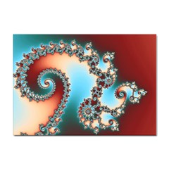 Fractal Spiral Art Math Abstract Sticker A4 (100 Pack)