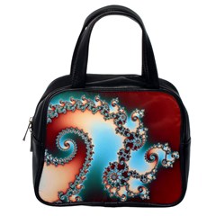 Fractal Spiral Art Math Abstract Classic Handbag (one Side)