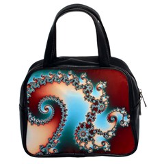 Fractal Spiral Art Math Abstract Classic Handbag (two Sides)