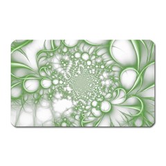 Green Abstract Fractal Background Texture Magnet (rectangular)