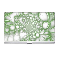 Green Abstract Fractal Background Texture Business Card Holder