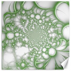 Green Abstract Fractal Background Texture Canvas 16  X 16 