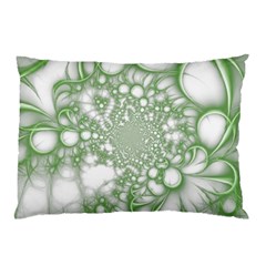 Green Abstract Fractal Background Texture Pillow Case (two Sides)