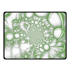 Green Abstract Fractal Background Texture Fleece Blanket (small)