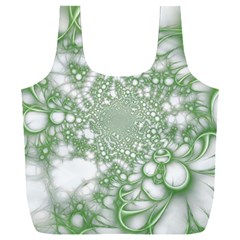 Green Abstract Fractal Background Texture Full Print Recycle Bag (xxxl) by Ravend