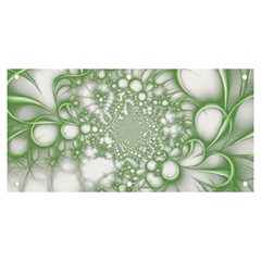 Green Abstract Fractal Background Texture Banner And Sign 6  X 3  by Ravend