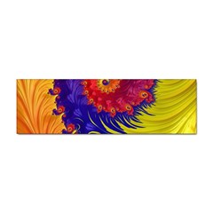 Fractal Spiral Bright Colors Sticker (bumper)