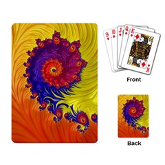 Fractal Spiral Bright Colors Playing Cards Single Design (rectangle)