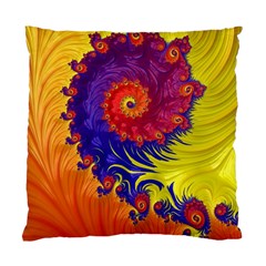 Fractal Spiral Bright Colors Standard Cushion Case (two Sides)