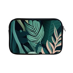 Green Nature Bohemian Painting Leaves Foliage Apple Ipad Mini Zipper Cases