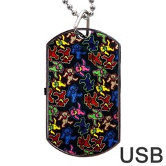 Bears Colors Dead Head Deadhead Grateful Dead Dog Tag Usb Flash (one Side) by Sapixe