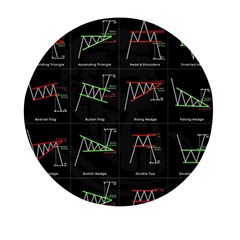 Chart Pattern Mini Round Pill Box (pack Of 5)