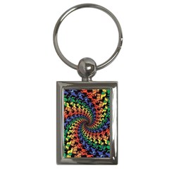 Deadhead Bears Band  Colorsdead Head Grateful Dead Pattern Key Chain (Rectangle)