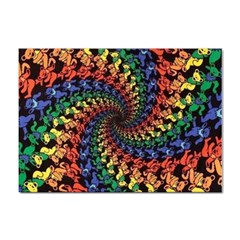 Deadhead Bears Band  Colorsdead Head Grateful Dead Pattern Sticker A4 (100 Pack) by Sapixe