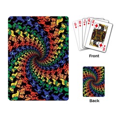 Deadhead Bears Band  Colorsdead Head Grateful Dead Pattern Playing Cards Single Design (rectangle)