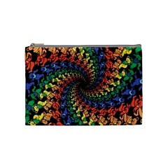 Deadhead Bears Band  Colorsdead Head Grateful Dead Pattern Cosmetic Bag (Medium)