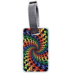 Deadhead Bears Band  Colorsdead Head Grateful Dead Pattern Luggage Tag (one Side) by Sapixe