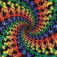 Deadhead Bears Band  Colorsdead Head Grateful Dead Pattern Play Mat (Square)